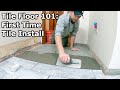 Tile Floor 101 Step By Step How To Install Tile For The First Time