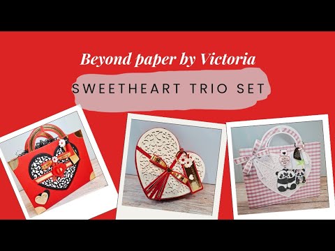 Tonic Studios - Stanzformen-Set „Sweetheart Trio“