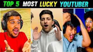 Top 5 Most Luckyest Moments Of Free Fire Youtubers