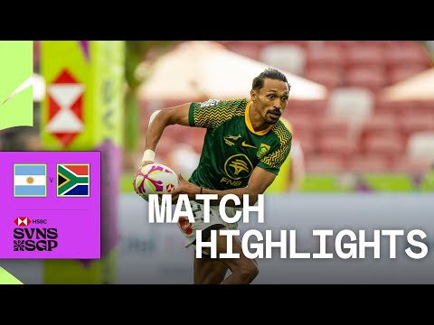 INCREDIBLE WINNER 🤯 | Argentina v South Africa | HSBC SVNS Singapore 2025 | Men's Match Highlights