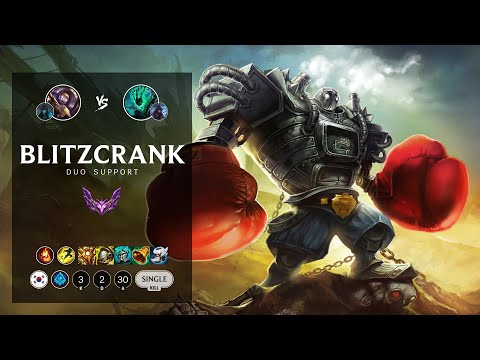 Blitzcrank Support vs Thresh - KR Master Patch 12.9