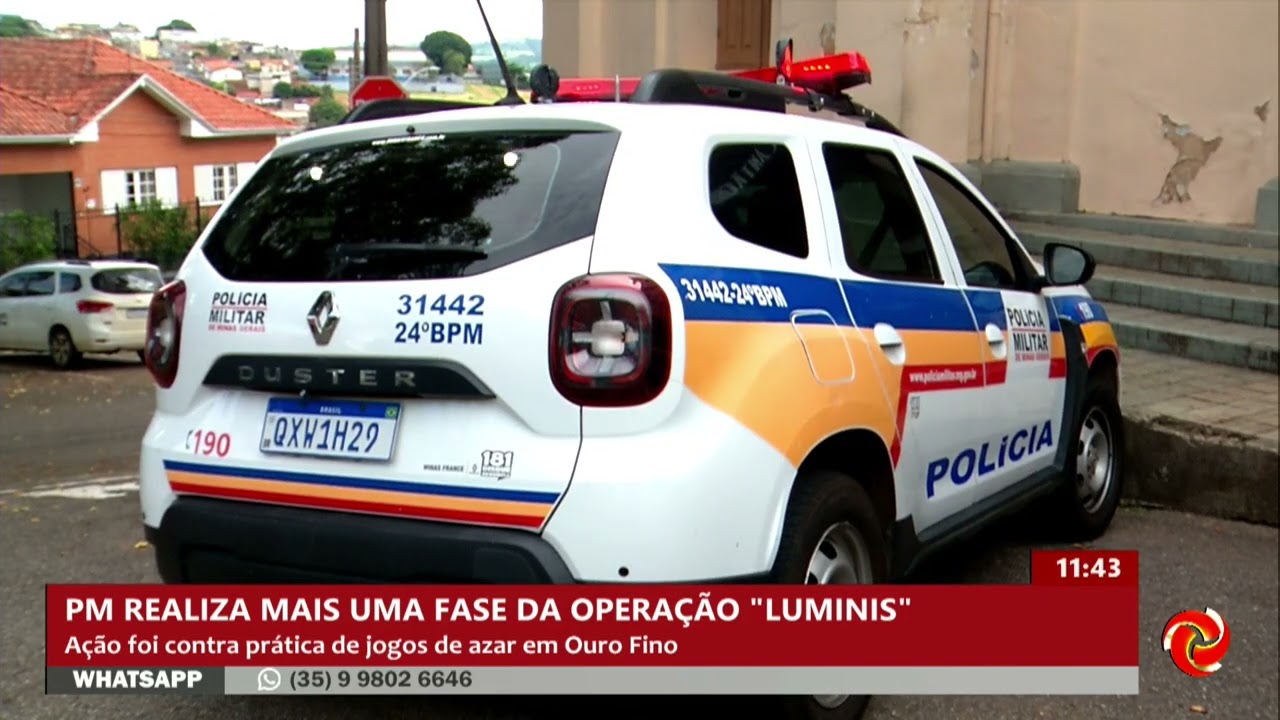 Operação contra jogos de azar termina com prisões em Ouro Fino