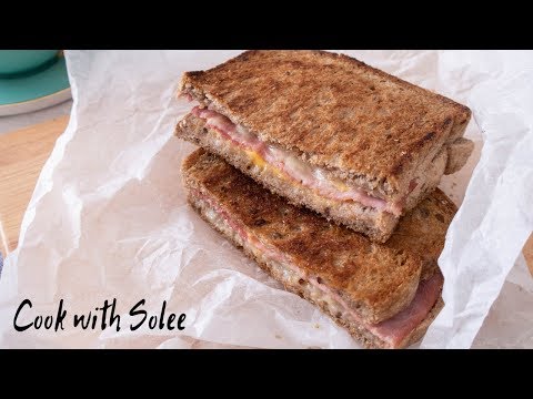 Grilled Ham and Cheese Sandwich | 烘火腿芝士三文治 【100道早餐食譜 7/100 ｜100 Breakfast Ideas 7/100 ] Video