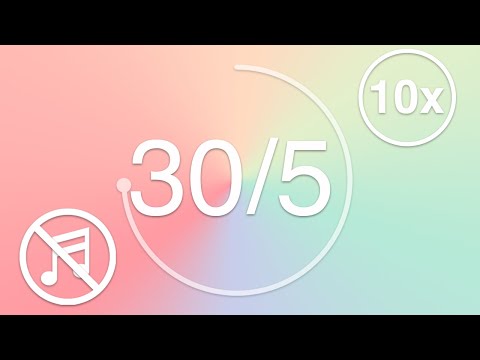 30/5 - Pomodoro - 30 minute timer with 5 minute breaks - No Music - Pastel