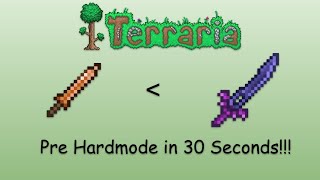 Terraria Pre Hardmode Progression in 30 Seconds