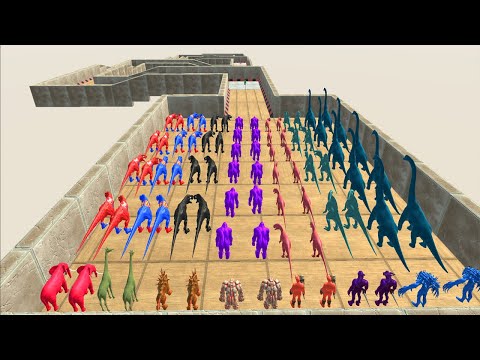 Dinosaur Race get a Gold Pig #3 - Animal Revolt Battle Simulator