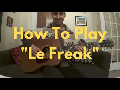 How To Play "Le Freak" Guitar Riff By Nile Rodgers Of Chic - Guitar Lessons Under 5 Minutes