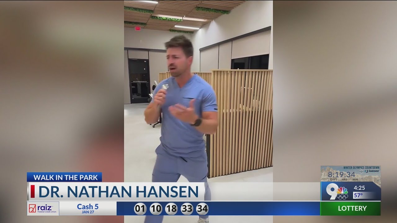 Dr. Nathan Hansen aka viral dentist take 'Walk in the Park'