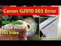 Canon G2010 E03 Error II Canon G2010 Paper Not Pickup#canonE03#canon G2010 Encoder Disk Problem