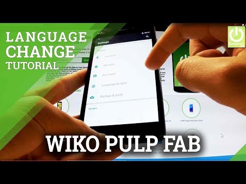 How to Change Language in WIKO Pulp FAB - Language Settings