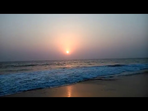 Океан и пляж. Закат