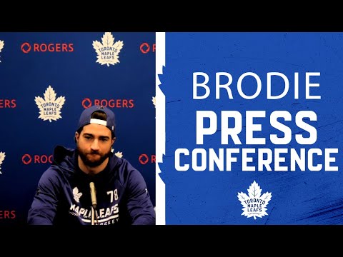 T.J Brodie Pre Game | Toronto Maple Leafs at New York Rangers | January 19, 2022