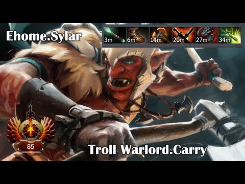 Dota 2 Pro Replay | Carry | Troll Warlord [Ehome.Sylar] | ~8684mmr | 7.26c