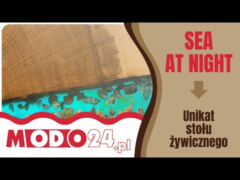 Stoły Żywiczne Wood&Resin - Unikat SEA AT NIGHT #handmade #stół #żywica #wnetrzazesmakiem