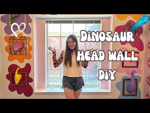 Dinosaur Head Wall DIY
