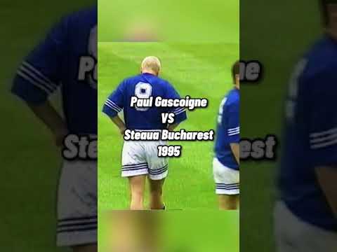 Paul Gascoigne individual performance vs steaua bucharest 1995 #shorts #rangersfc #gazza
