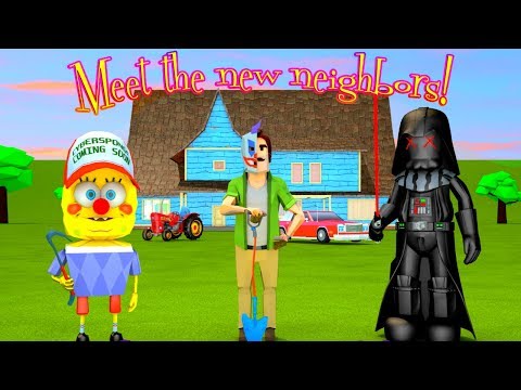 СРАЗУ ТРИ СОСЕДА! ОБНОВЛЕНИЕ ЗЛОГО СОСЕДА - Scary Clown Man and Sponge Vader Neighbor