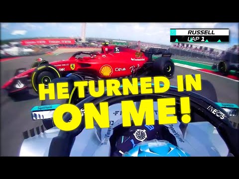 George Russell blaming everyone for 6 minutes straight