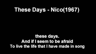 These Days - Nico(1967)