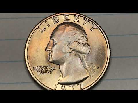 US 1977 Quarters Transitional Error - DC Minutes United States Coins