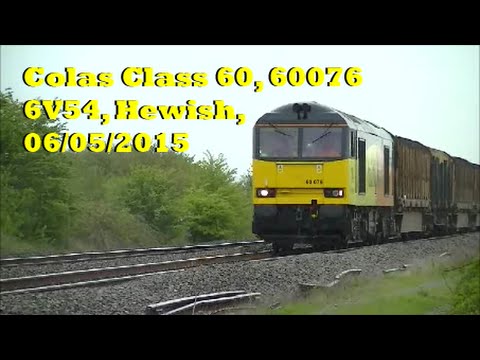 Colas Class 60, 60076, 6V54, Hewish, 06/05/2015