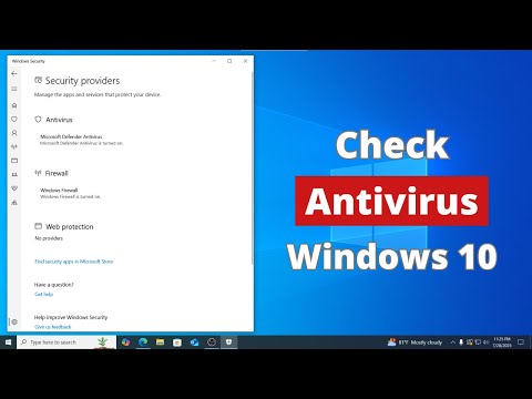 How to Check Antivirus Software on Windows 10
