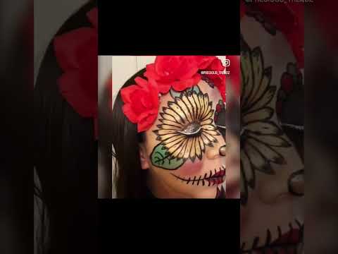 Half Scarecrow, Half Catrina Makeup #diadelosmuertos