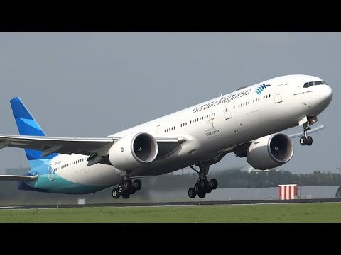 WOAH! Amazing HEAVY Take Offs A350, A380, B747, A340, B777