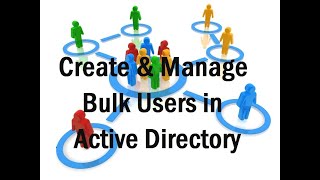 How To Quickly Create Multiple Users || Active Directory Users || 2024