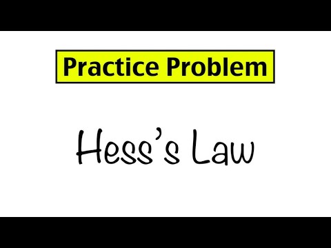 Practice Problem: Hess's Law