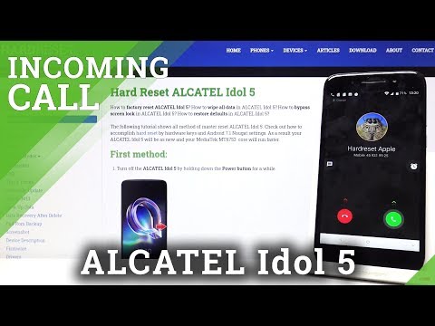 Incoming call in ALCATEL Idol 5 – Animation / Sound of Incoming Call Screen