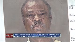 Teacher caught masturbating in class