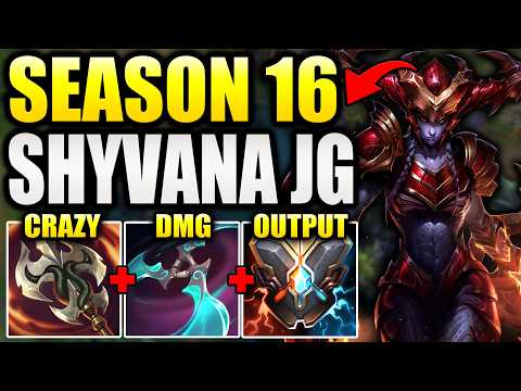 HOW TO CLIMB WITH SHYVANA JUNGLE IN SEASON 16! (OP BUILD)