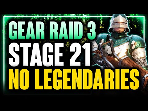 NO LEGENDARIES Gear Raid 3-21 GUIDE - Placements, Gearing & Strat with Epics, Rares & Uncommons
