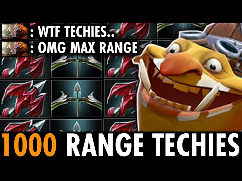 NEW SNIPER TECHIES IS HERE!! WTF First 1000 Attack Range Techies 7.27 Patch | TECHIES OFFICIAL