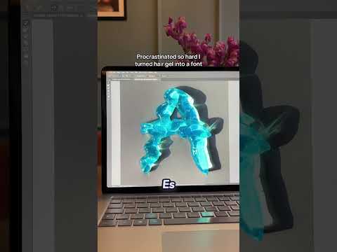 Wie sie Haargel in eine 3D-Schrift verwandelte