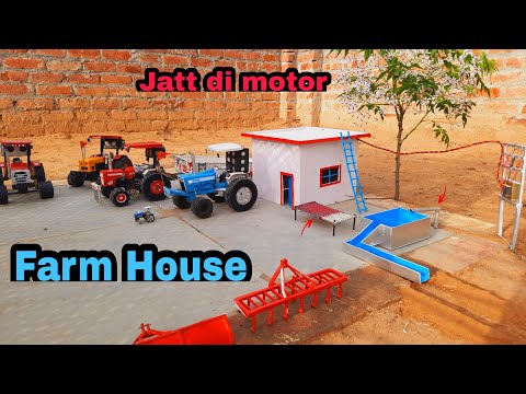 Diy Mini Farm House Model 👌Jatt di motor/ Science_project