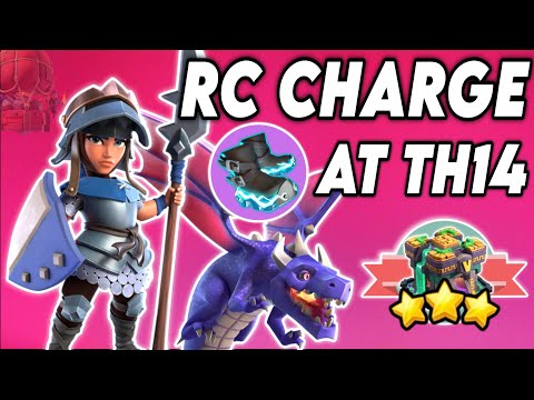 Still Overpowered | Th14 RC Charge Dragon Attack Strategy | Best Town Hall 14 Royal Champion Walk
