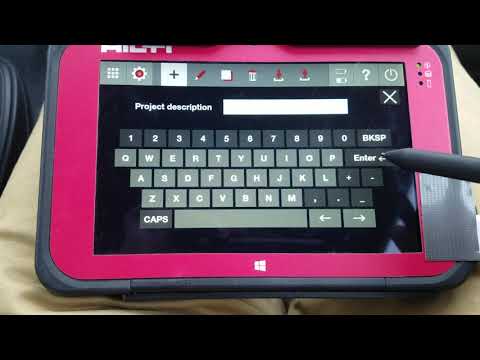 Hilti PLC 400 Importing a project