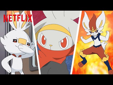 , title : 'FULL Evolution of Goh's Scorbunny 🔥🐰🔥 Pokémon Journeys | Netflix After School'
