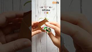 DIY Cute Gift idea 💐 (Mini Flower Bouquet with message card 💌) #shorts #ytshorts #craft