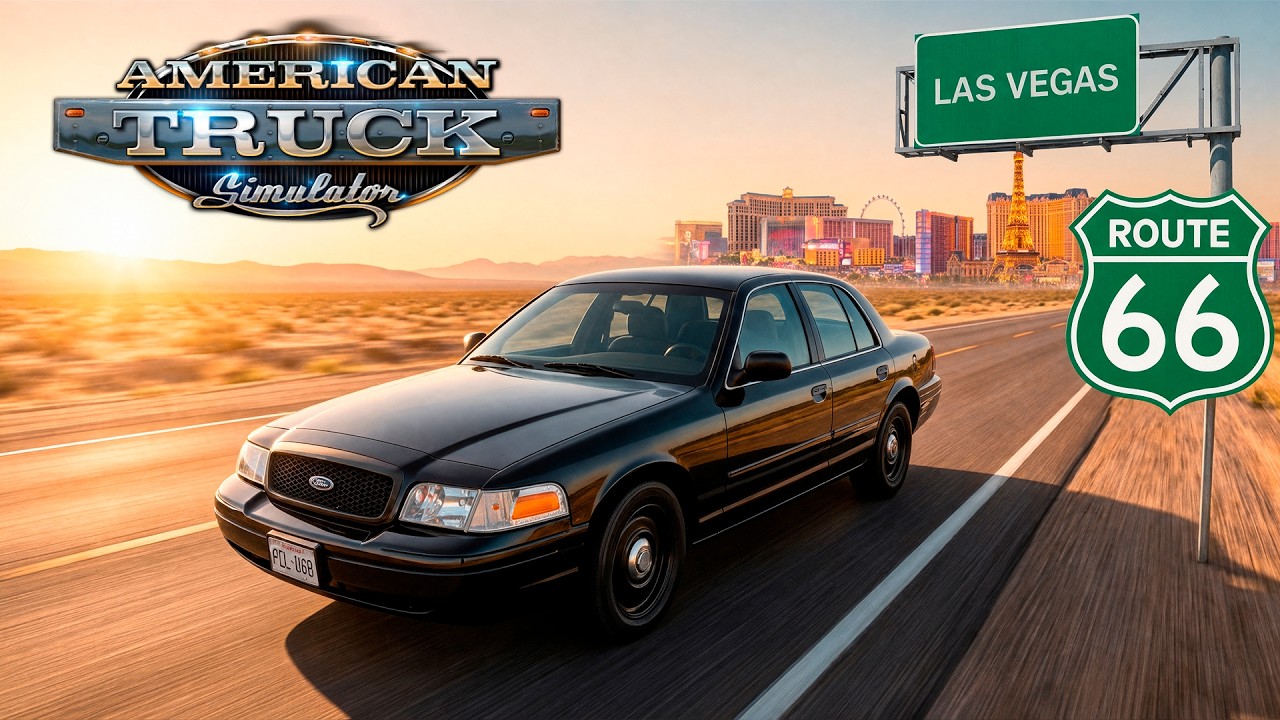 VOU VIAJAR ATÉ A ROTA 66 DE CARO - American Truck Simulator