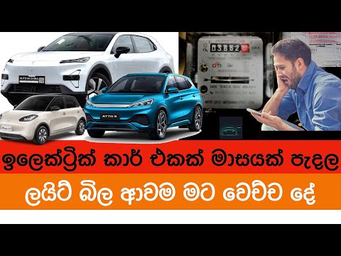 චාජ් කර කර කාර් එක පැදල ලයිට් බිල ආවම දැකපු දේ | Electric Vehicle Sinhala Review