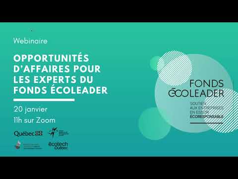 , title : 'Webinaire Opportunités d’affaires pour les experts du Fonds Écoleader'