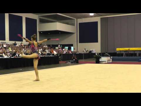 Jazzy Kerber - Clubs - 2012 Rhythmic Nationals - Senior Day 1