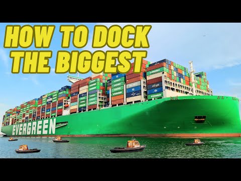 How to Dock the BIGGEST Container Ship on Earth