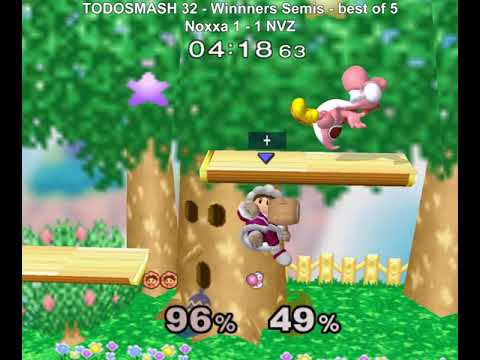 TODOSMASH 32 - Noxxa (Ice Climbers) vs NVZ (Yoshi) - Winners Semis