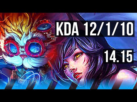 HEIMERDINGER vs AHRI (MID) | 12/1/10, 52k DMG, Legendary, 900+ games | VN Diamond | 14.15
