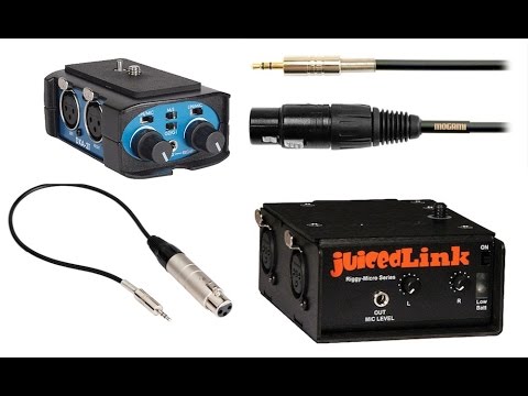 XLR Audio Into 3.5mm (1/8th") Mic Input Jack