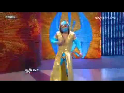 WWE Raw Sin Cara (Debut) Attacks Sheamus